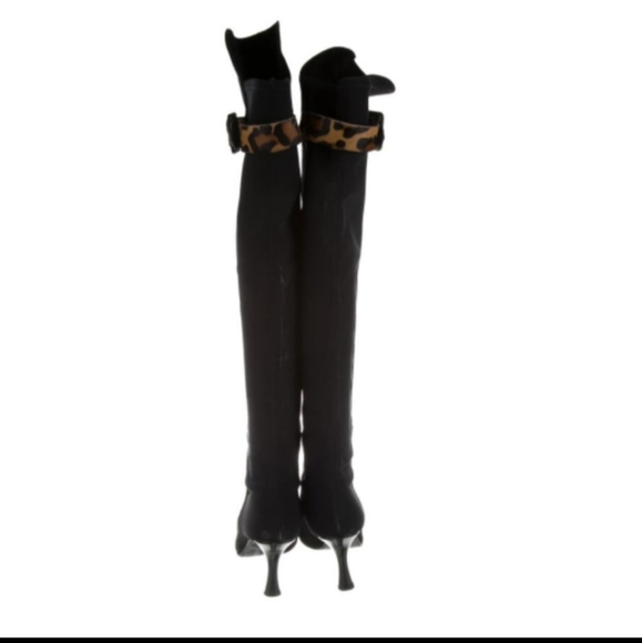 Stewart Weitzman suede black pull on boots NWT size 7 - Picture 3 of 4